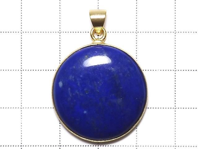 【動画】【1点もの】ラピスラズリAA++ ペンダントトップ 18KGP製 NO.108 サムネイル2
