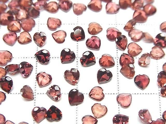 【動画】宝石質モザンビーク産ガーネットAAA ルース ハートシェイプカット4×4mm 10粒 サムネイル3