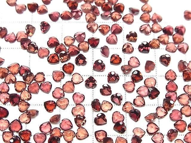 【動画】宝石質モザンビーク産ガーネットAAA ルース ハートシェイプカット4×4mm 10粒 サムネイル4