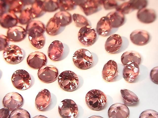 【動画】宝石質カラーチェンジガーネットAAA ルース ラウンドファセットカット5×5mm 2粒の画像