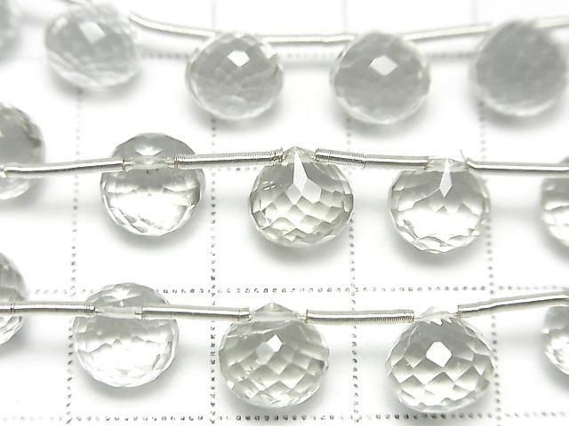 【動画】宝石質グリーンアメジストAAA オニオン ブリオレットカット 1連(8粒) サムネイル2