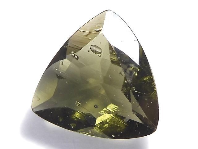 【動画】【1点もの】宝石質モルダバイトAAA ファセットカット ルース 1粒 NO.152の画像
