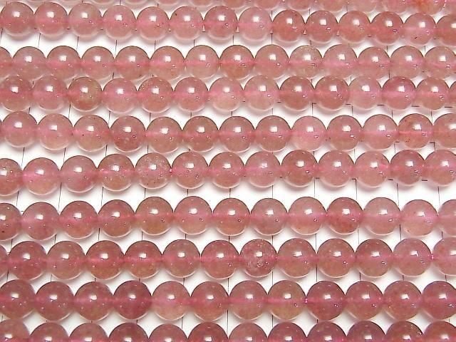 【動画】ピンクエピドートAA++ ラウンド8.5mm 1連(約36cm) サムネイル3