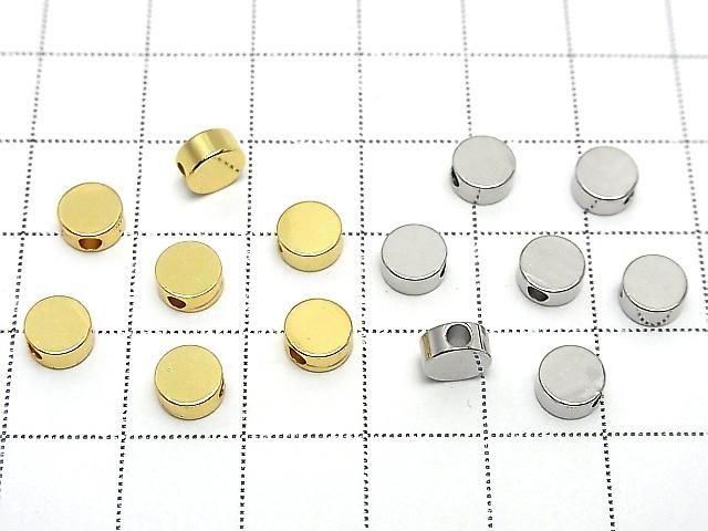 メタルパーツ コインモチーフ6×6mm 貫通穴 10個 サムネイル4