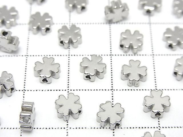 メタルパーツ クローバーモチーフ6×6mm 貫通穴 10個 サムネイル3
