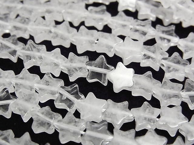 【動画】クリスタル スター(星)6×6mm 1連(約36cm)の画像