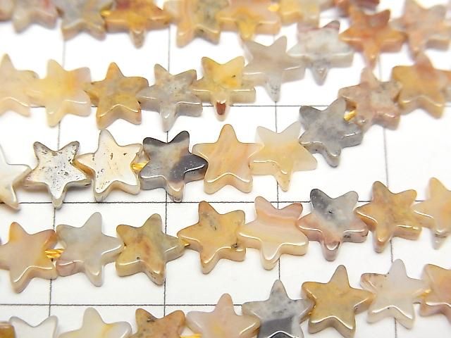 【動画】クレイジーレースアゲート スター(星)6×6mm 1連(約36cm) サムネイル2