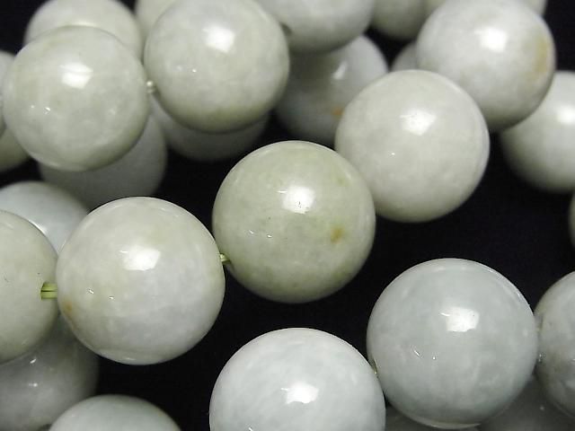 【動画】ビルマ翡翠(ジェイダイト)AA ラウンド16mm 1連(ブレス)の画像