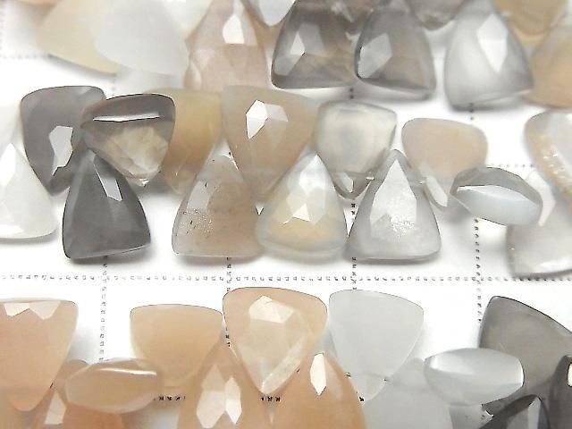 【動画】マルチカラームーンストーンAA++ トライアングルカット 半連/1連(約17cm) サムネイル2