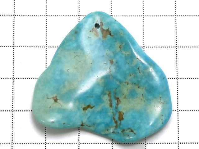 【動画】【1点もの】ターコイズ 穴あき 1個 NO.5 サムネイル2