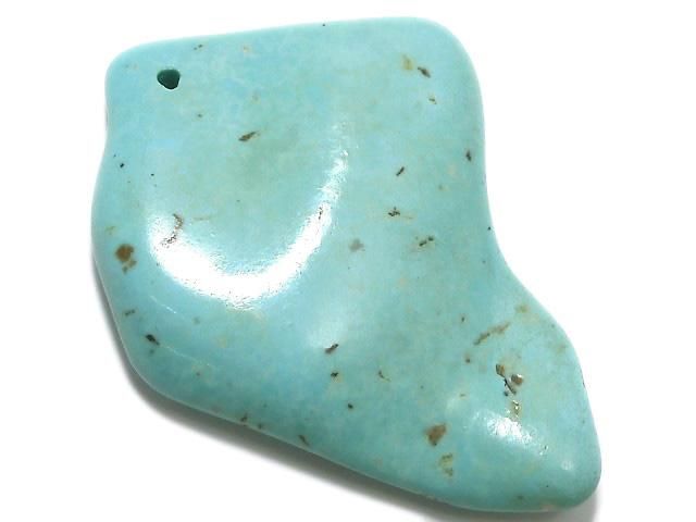 【動画】【1点もの】ターコイズ 穴あき 1個 NO.19の画像