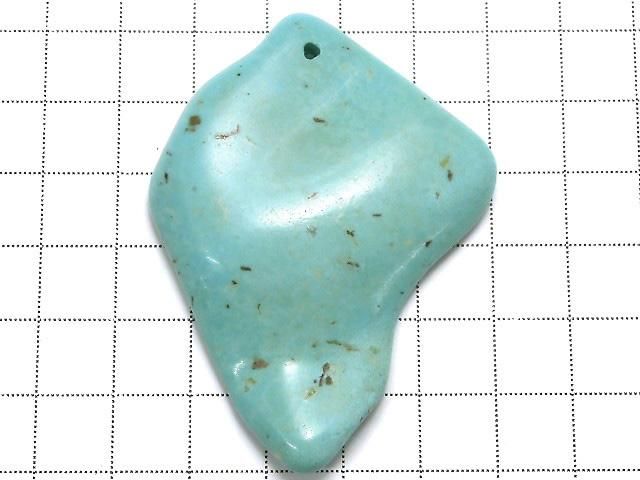 【動画】【1点もの】ターコイズ 穴あき 1個 NO.19 サムネイル2