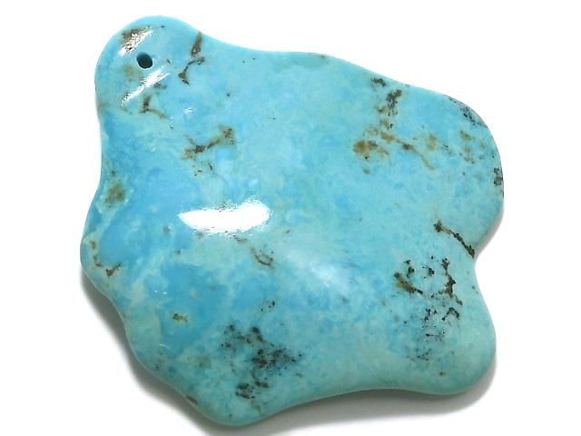 【動画】【1点もの】ターコイズ 穴あき 1個 NO.20の画像