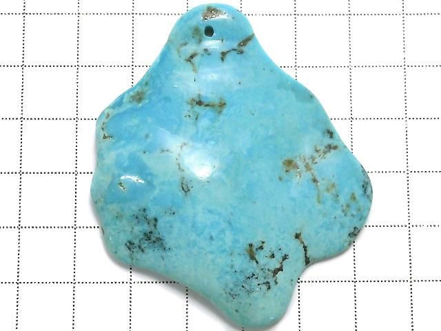 【動画】【1点もの】ターコイズ 穴あき 1個 NO.20 サムネイル2