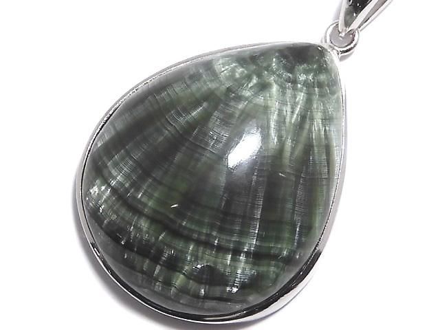 【動画】【1点もの】セラフィナイトAAA ペンダントトップ SILVER925製 NO.3の画像