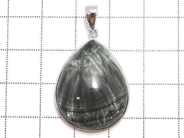 【動画】【1点もの】セラフィナイトAAA ペンダントトップ SILVER925製 NO.3 サムネイル2