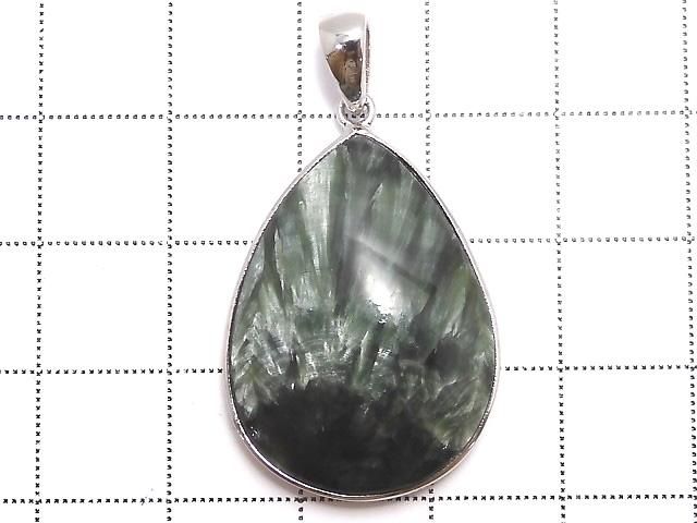 【動画】【1点もの】セラフィナイトAAA ペンダントトップ SILVER925製 NO.4 サムネイル2