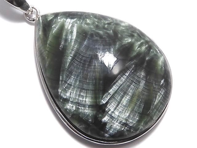 【動画】【1点もの】セラフィナイトAAA ペンダントトップ SILVER925製 NO.7の画像