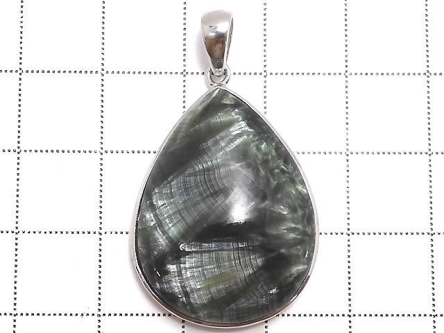 【動画】【1点もの】セラフィナイトAAA ペンダントトップ SILVER925製 NO.7 サムネイル2