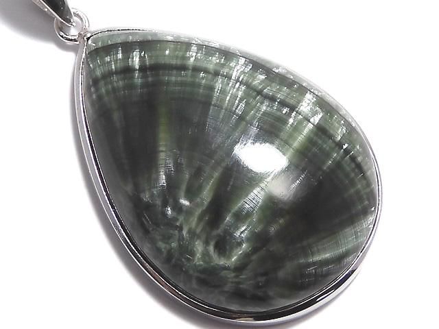 【動画】【1点もの】セラフィナイトAAA ペンダントトップ SILVER925製 NO.9の画像