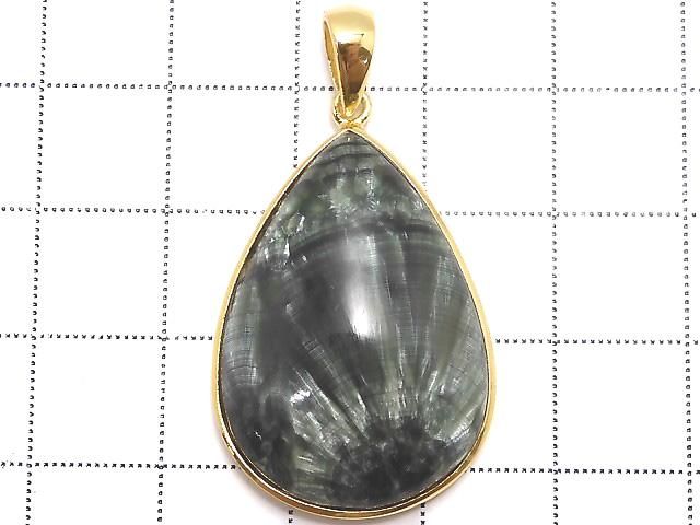 【動画】【1点もの】セラフィナイトAAA ペンダントトップ 18KGP製 NO.17 サムネイル2