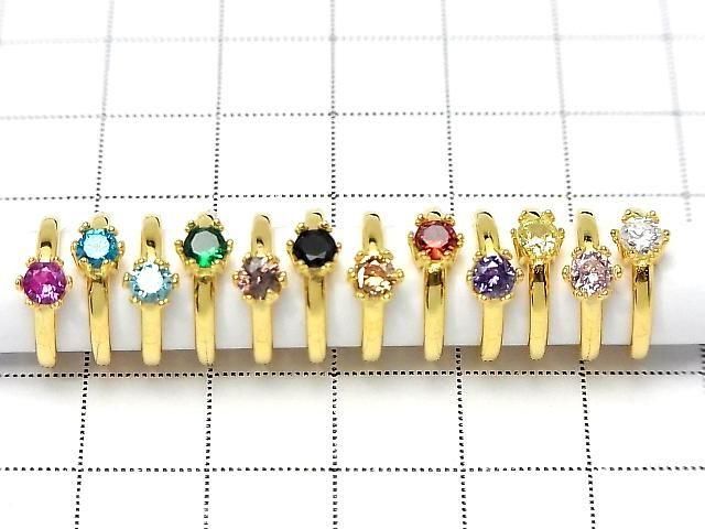 ��ư���Silver925 ���饦�� �٥ӡ���� �饦��ɥե����åȥ��å�3.5mm(�ã�) �ڥԥ󥯡� 18KGP 1�Ĥβ���-4