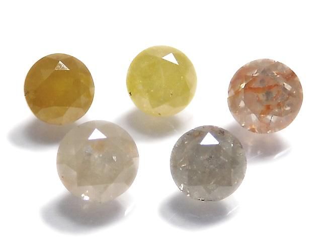 動画】【1点もの】ダイヤモンド ルース ファセットカット 5粒セット NO