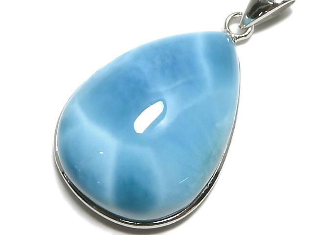 動画】【1点もの】ラリマーAAA ペンダントトップ SILVER925製 NO.48