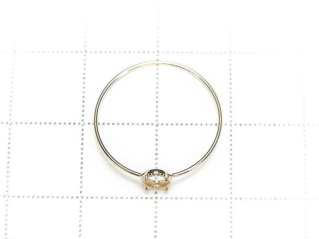 ��ư��ۡ��������ۡ�K10 Yellow Gold�ۥ�󥰶���(��α��)�����Х� ���ܥ����5��3mm�� �ߥ��Ǥ� 1�Ĥβ���-2