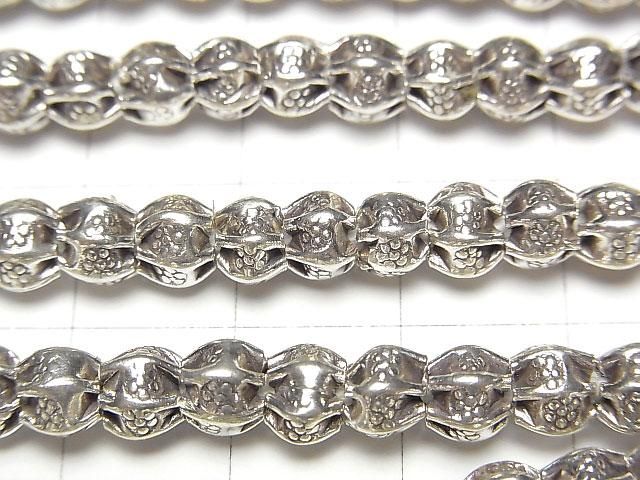 カレンシルバー 飾りロンデル5×5×4mm いぶし銀 1/8連~1連(約38cm) サムネイル2