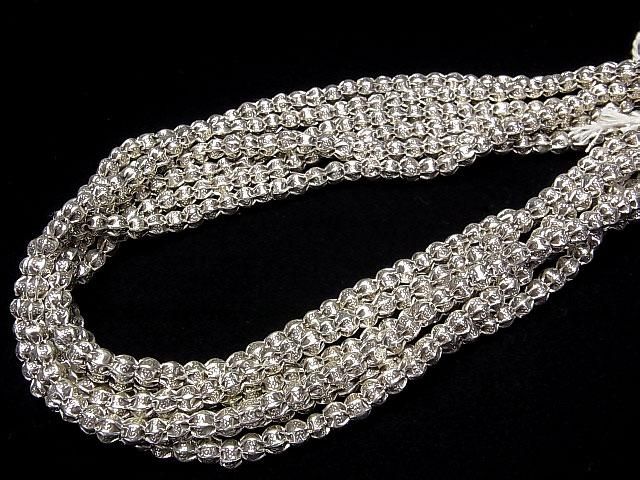 カレンシルバー 飾りロンデル5×5×4mm いぶし銀 1/8連~1連(約38cm) サムネイル4