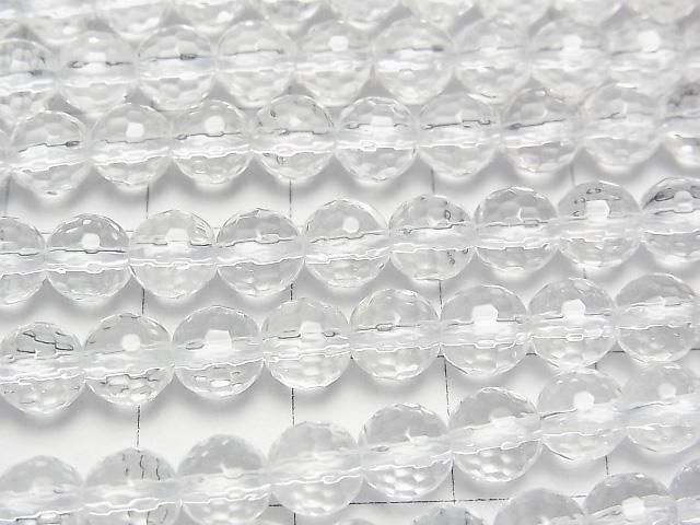 【動画】◆特価◆クリスタルAAA 128面ラウンドカット6mm 半連/1連(約36cm) サムネイル2