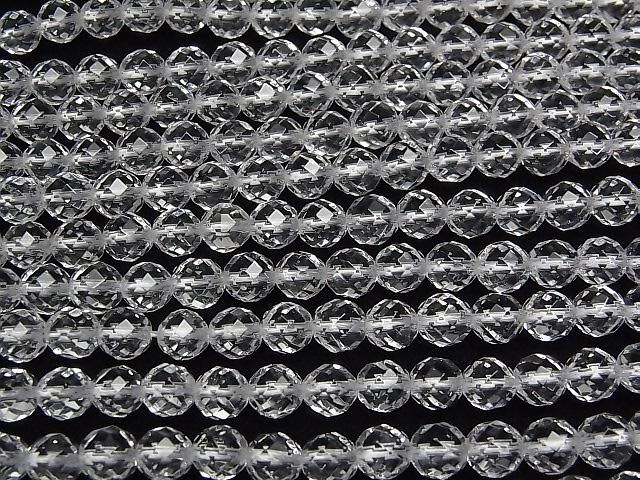 【動画】クリスタルAAA 64面ラウンドカット6mm 半連/1連(約36cm) サムネイル3