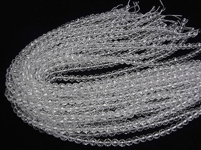 【動画】クリスタルAAA 64面ラウンドカット6mm 半連/1連(約36cm) サムネイル4