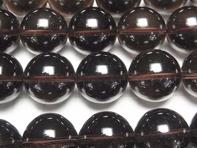 スモーキークォーツAAA ラウンド16mm 1/4連~1連(約36cm) サムネイル2