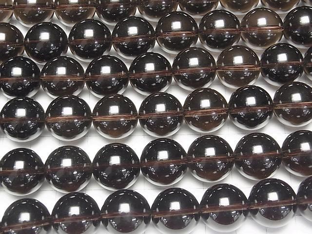 スモーキークォーツAAA ラウンド16mm 1/4連~1連(約36cm) サムネイル3