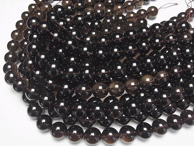 スモーキークォーツAAA ラウンド16mm 1/4連~1連(約36cm) サムネイル4