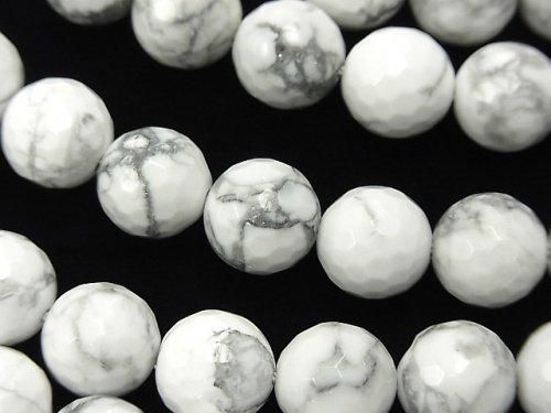 ハウライト 128面ラウンドカット10mm 1連(約38cm)の画像