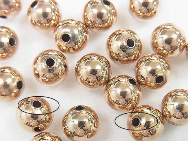 コッパー(銅) ラウンド【3mm】【4mm】【5mm】【6mm】【8mm】 18KGP 100粒 サムネイル4