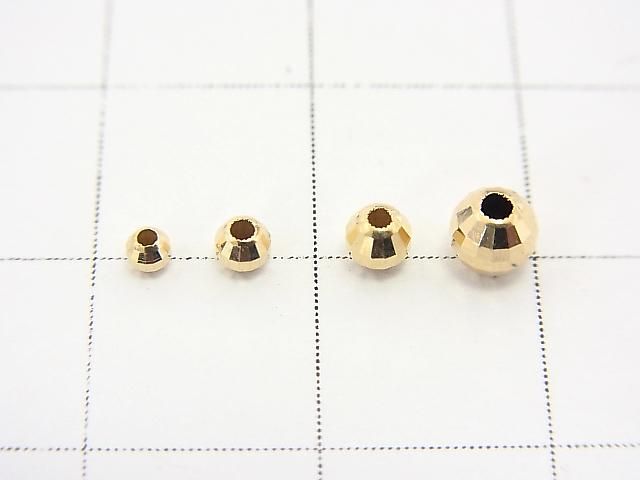 【K14 Yellow Gold】ラウンドカットビーズ【2mm】【2.5mm】【3mm】【4mm】1粒 サムネイル2