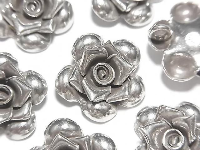 カレンシルバー 薔薇飾りチャーム 【13×7mm】【17×6mm】【22×7.5mm】 1個の画像