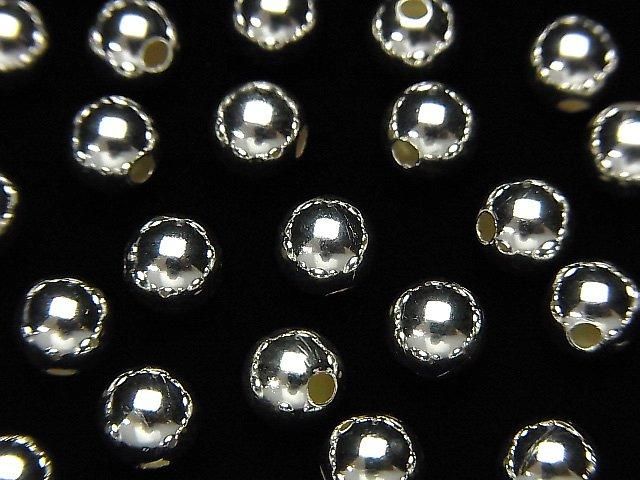 シルバーフィルド ラウンド【6mm】【8mm】 10粒の画像
