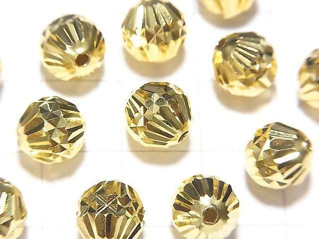 Silver925 ラウンドカット(ソロバン) 【6mm】【8mm】 18KGP 2粒 サムネイル2