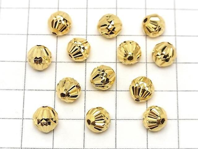 Silver925 ラウンドカット(ソロバン) 【6mm】【8mm】 18KGP 2粒 サムネイル4
