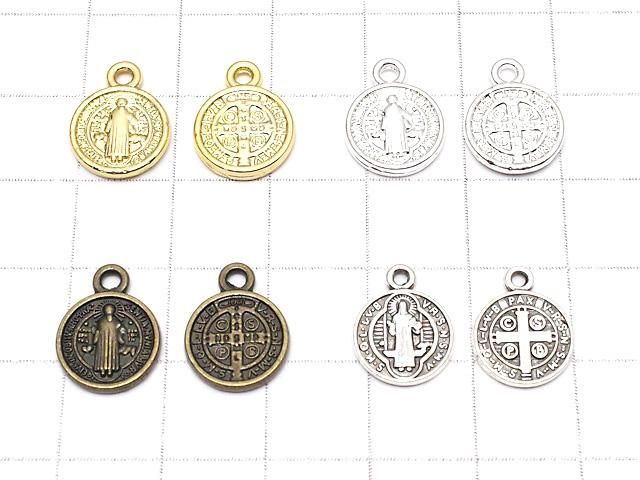 メタルパーツ チャーム13×10×2mm 聖ベネディクト メダイモチーフ 10個 サムネイル4