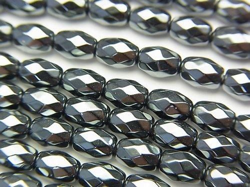 ヘマタイト ライスカット6×4×4mm 1連(約38cm)の画像