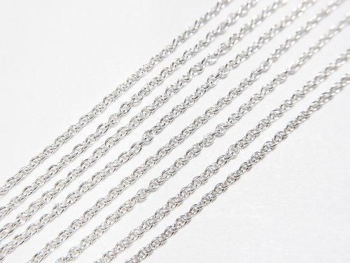 Silver925 小豆(あずき)チェーン 1.1mm 純銀仕上げ 【38cm】【40cm】【45cm】【50cm】【60cm】【75cm】 ネックレス 1本の画像