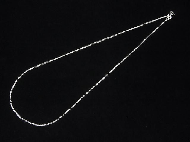 Silver925 小豆(あずき)チェーン1.1mm ロジウム 【38cm】【40cm】【45cm】【50cm】【60cm】【75cm】 ネックレス 1本 サムネイル4
