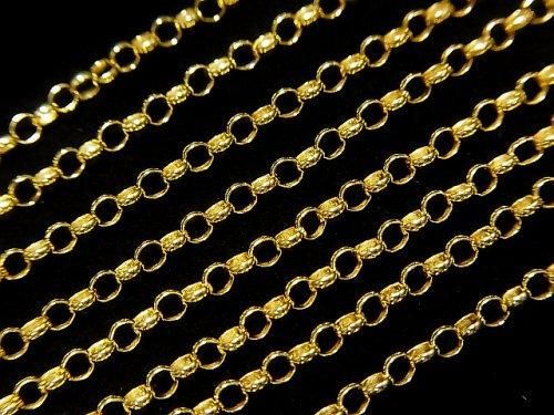 Silver925 ロロチェーン 2.5mm 18KGP 【40cm】【45cm】【50cm】【60cm】 ネックレス 1本の画像