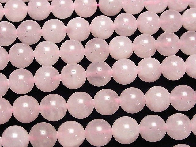 【動画】◆SALE◆ローズクォーツ ラウンド10mm 1連(約36cm) サムネイル3